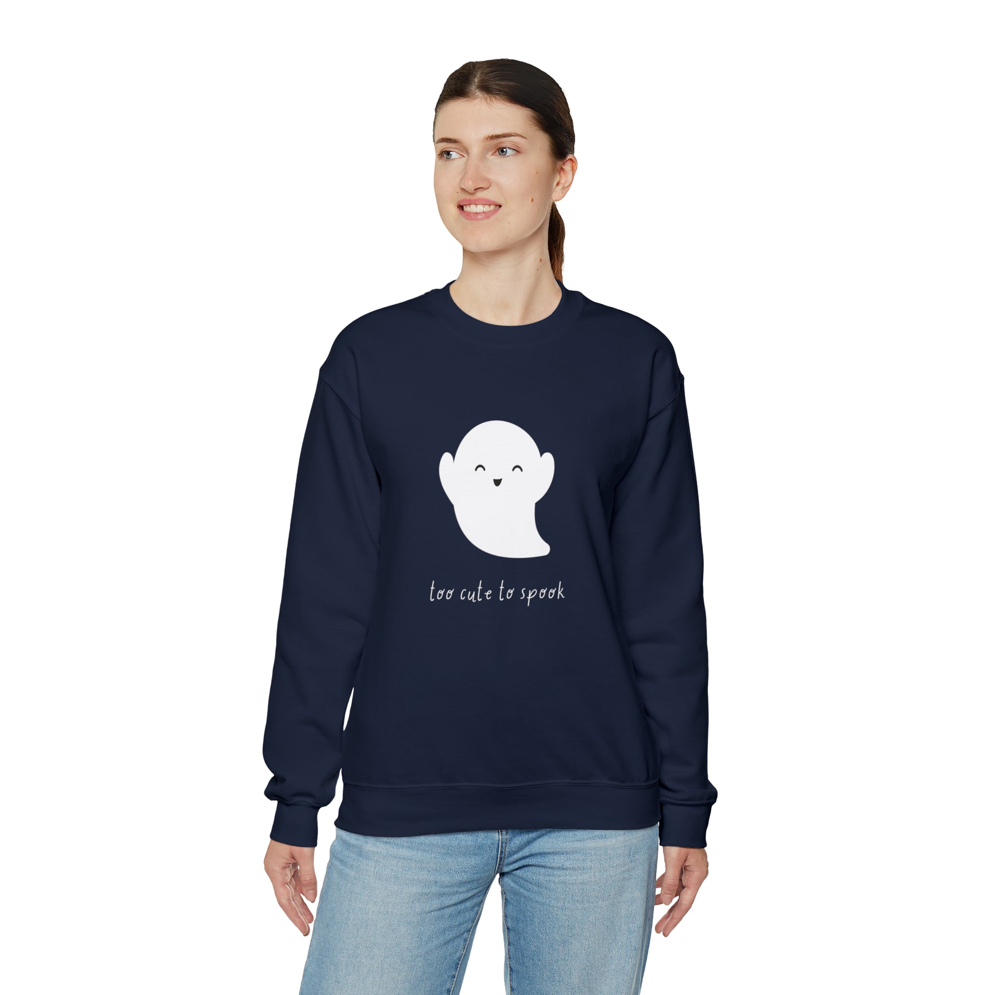 Too Cute To Spook Unisex Crewneck Sweatshirt | Crew neck, DTG, Men's Clothing, Regular fit, Sweatshirts, Unisex, Valentine's Day Picks, Women's Clothing