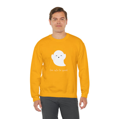 Too Cute To Spook Unisex Crewneck Sweatshirt | Crew neck, DTG, Men's Clothing, Regular fit, Sweatshirts, Unisex, Valentine's Day Picks, Women's Clothing