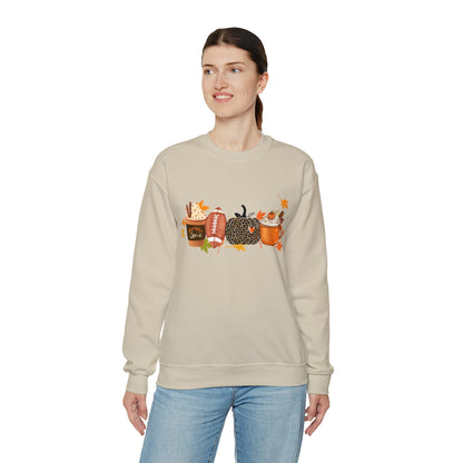 Fall Football Pumpkin Unisex Crewneck Sweatshirt | Crew neck, DTG, Men's Clothing, Regular fit, Sweatshirts, Unisex, Valentine's Day Picks, Women's Clothing