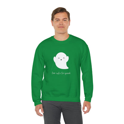 Too Cute To Spook Unisex Crewneck Sweatshirt | Crew neck, DTG, Men's Clothing, Regular fit, Sweatshirts, Unisex, Valentine's Day Picks, Women's Clothing