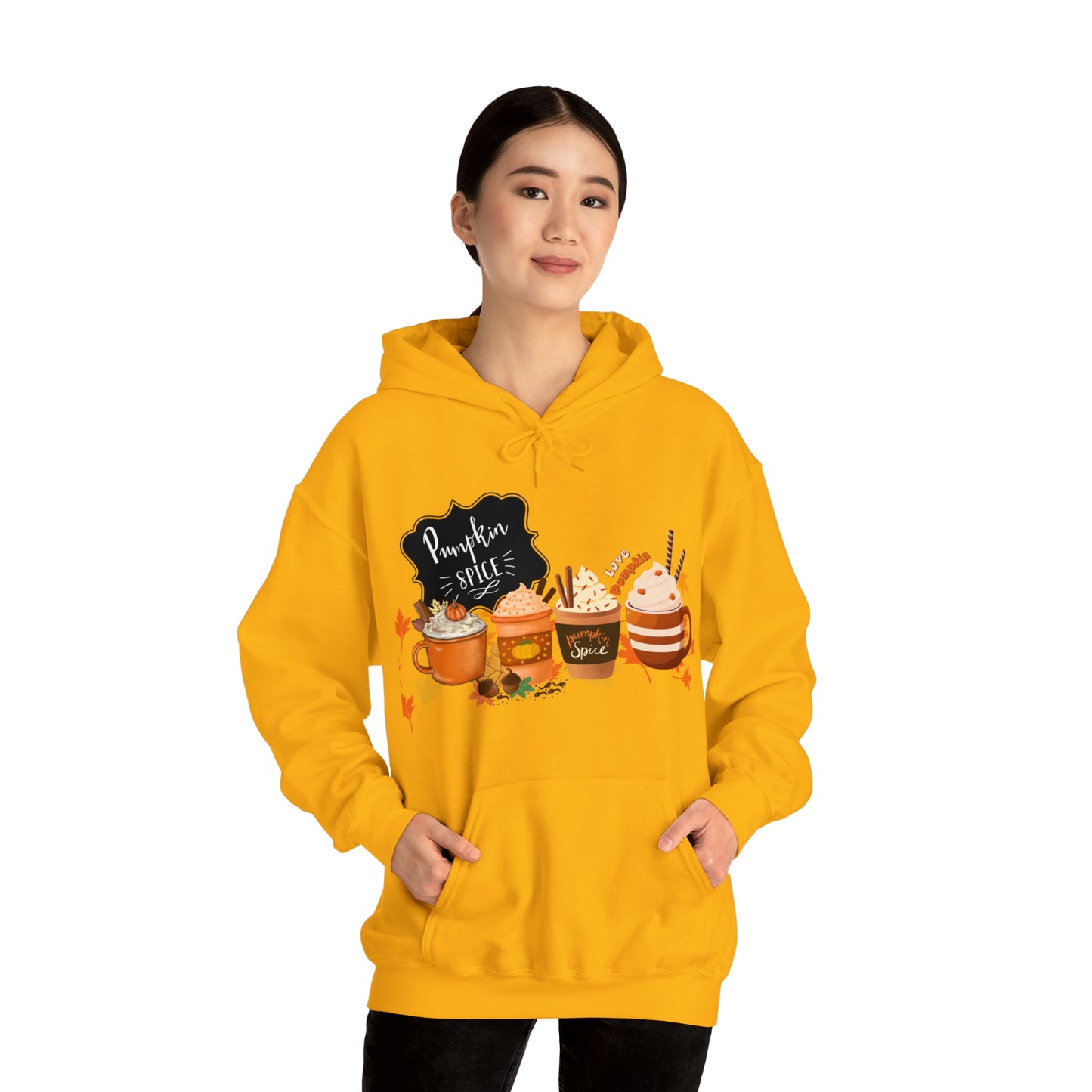 Pumpkin Spice Hooded Unisex Hooded Sweatshirt | DTG, Hoodies, Men's Clothing, Regular fit, Unisex, Women's Clothing