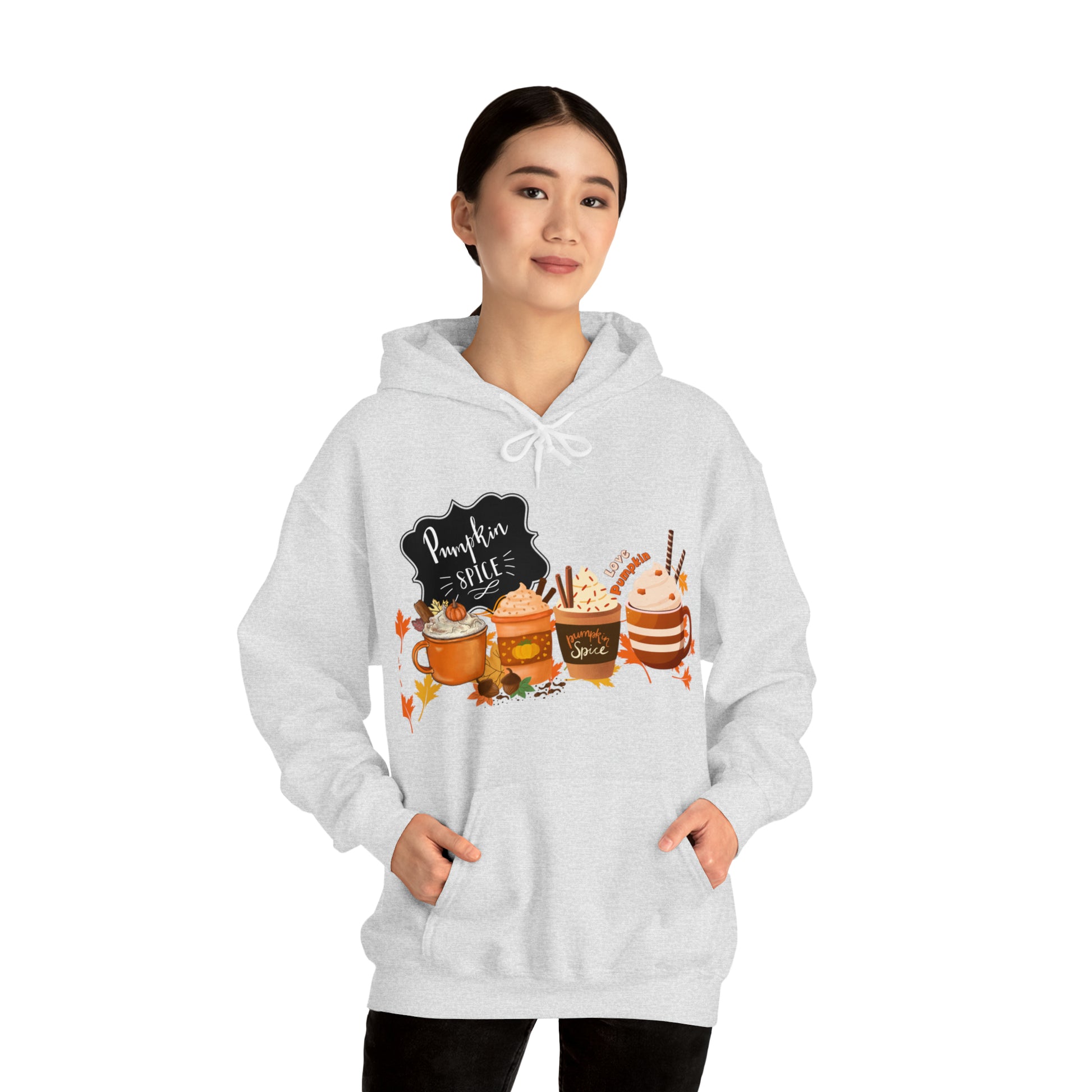 Pumpkin Spice Hooded Unisex Hooded Sweatshirt | DTG, Hoodies, Men's Clothing, Regular fit, Unisex, Women's Clothing