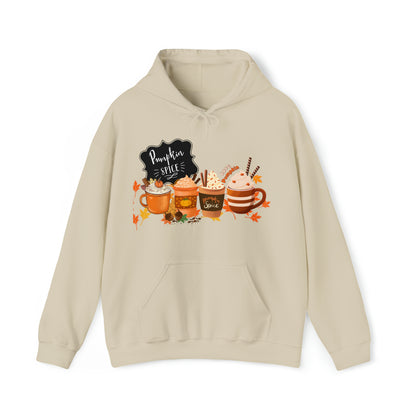 Pumpkin Spice Hooded Unisex Hooded Sweatshirt | DTG, Hoodies, Men's Clothing, Regular fit, Unisex, Women's Clothing