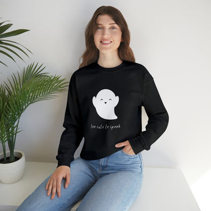 Too Cute To Spook Unisex Crewneck Sweatshirt | Crew neck, DTG, Men's Clothing, Regular fit, Sweatshirts, Unisex, Valentine's Day Picks, Women's Clothing