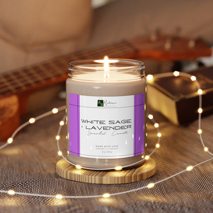 Scented Soy Candle, 9oz | Apple Harvest | Cinnamon Vanilla | Clean Cotton | Sea Salt + Orchid | White Sage + Lavender | Assembled in the USA, Assembled in USA, Bio, Decor, Eco-friendly, Holiday Picks, Home & Living, Home Decor, Made in the USA, Made in US