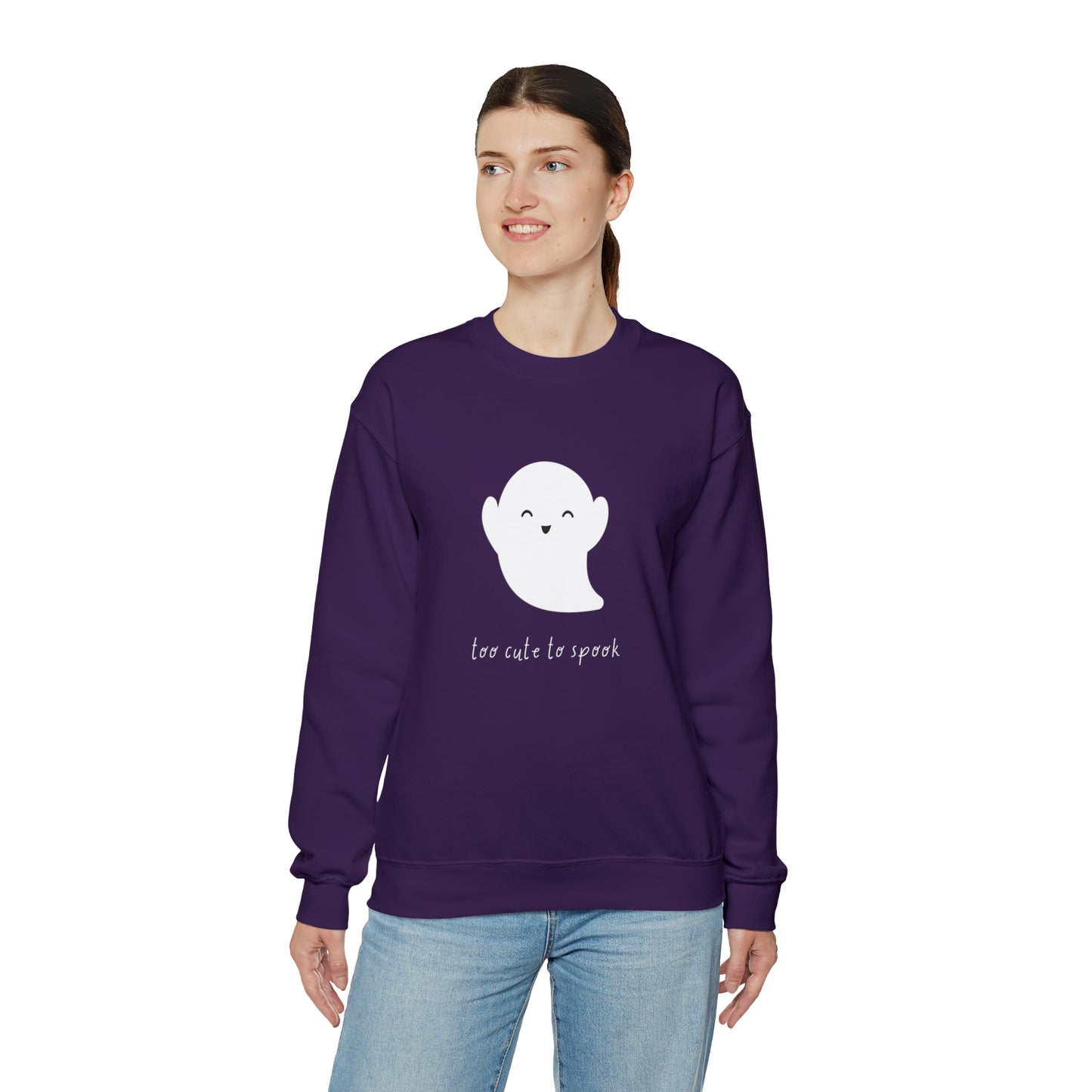 Too Cute To Spook Unisex Crewneck Sweatshirt | Crew neck, DTG, Men's Clothing, Regular fit, Sweatshirts, Unisex, Valentine's Day Picks, Women's Clothing