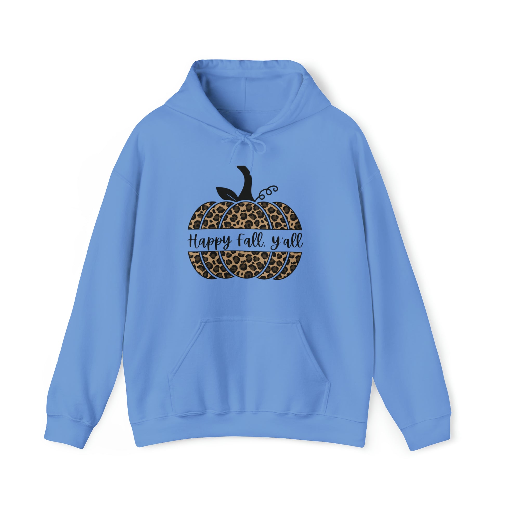 Happy Fall Y'all Hooded Unisex Hooded Sweatshirt | DTG, Hoodies, Men's Clothing, Regular fit, Unisex, Women's Clothing