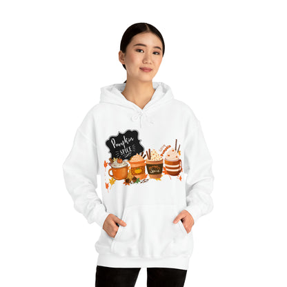 Pumpkin Spice Hooded Unisex Hooded Sweatshirt | DTG, Hoodies, Men's Clothing, Regular fit, Unisex, Women's Clothing