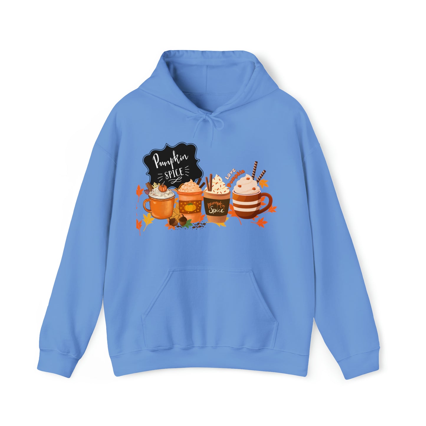 Pumpkin Spice Hooded Unisex Hooded Sweatshirt | DTG, Hoodies, Men's Clothing, Regular fit, Unisex, Women's Clothing