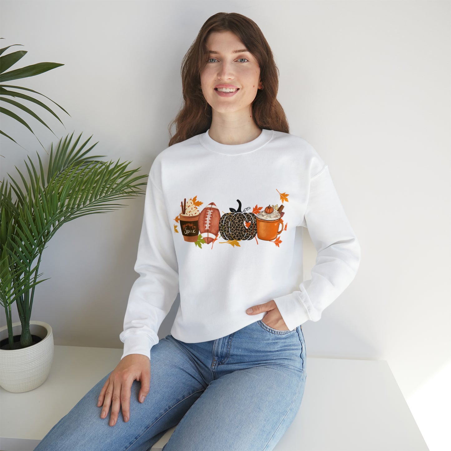 Fall Football Pumpkin Unisex Crewneck Sweatshirt | Crew neck, DTG, Men's Clothing, Regular fit, Sweatshirts, Unisex, Valentine's Day Picks, Women's Clothing