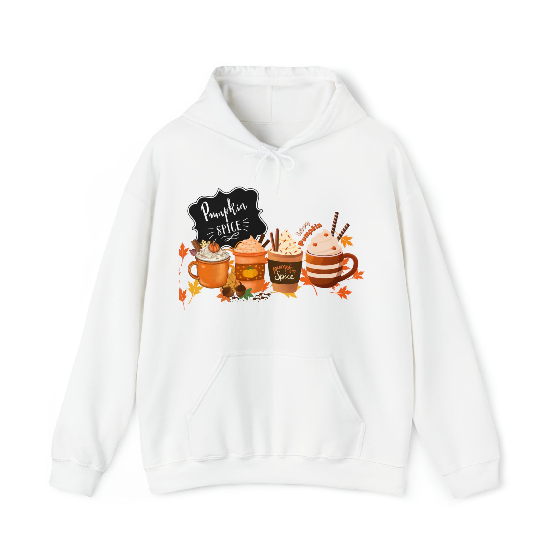 Pumpkin Spice Hooded Unisex Hooded Sweatshirt | DTG, Hoodies, Men's Clothing, Regular fit, Unisex, Women's Clothing