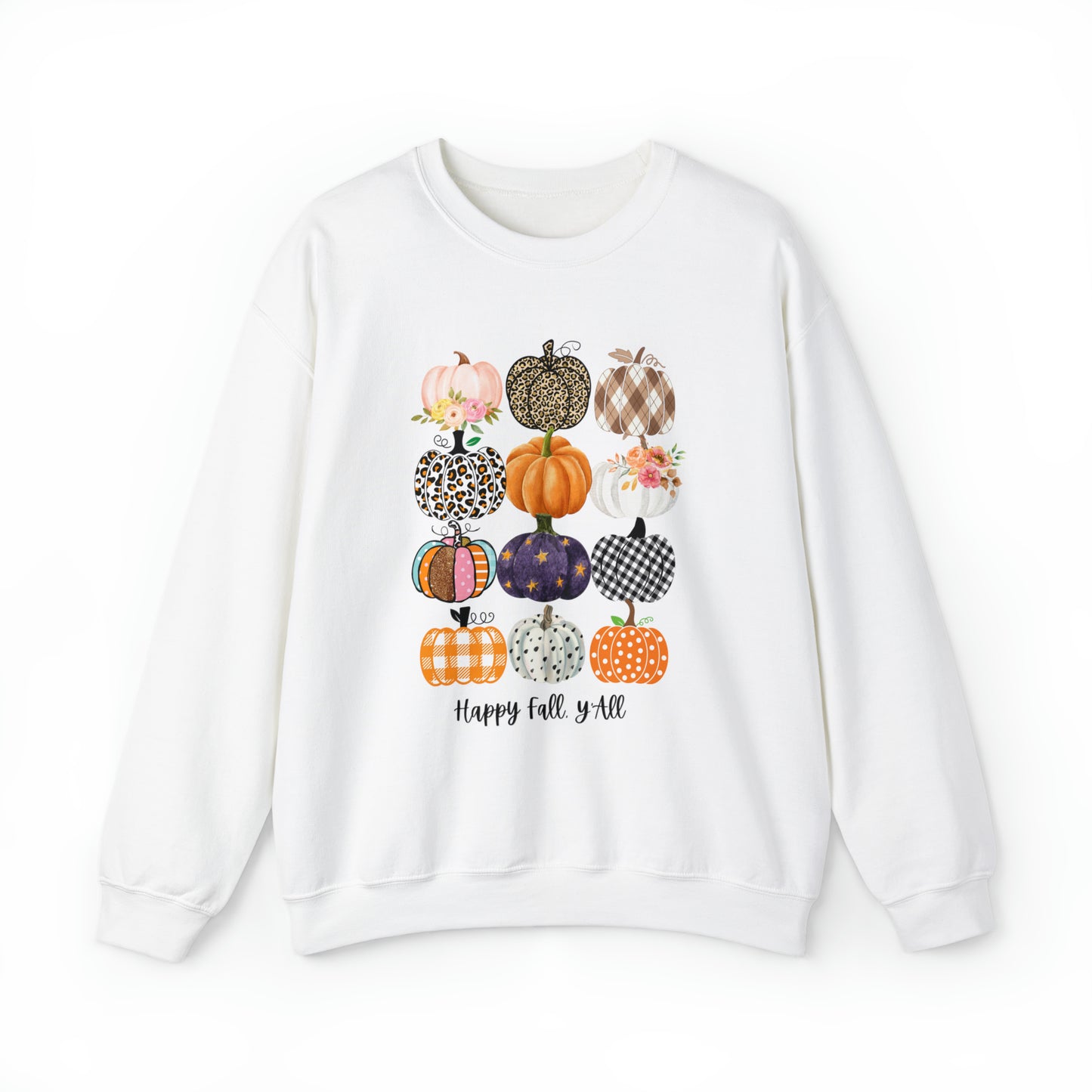 Happy Fall Y'all Pumpkins Unisex Crewneck Sweatshirt | Crew neck, DTG, Men's Clothing, Regular fit, Sweatshirts, Unisex, Valentine's Day Picks, Women's Clothing