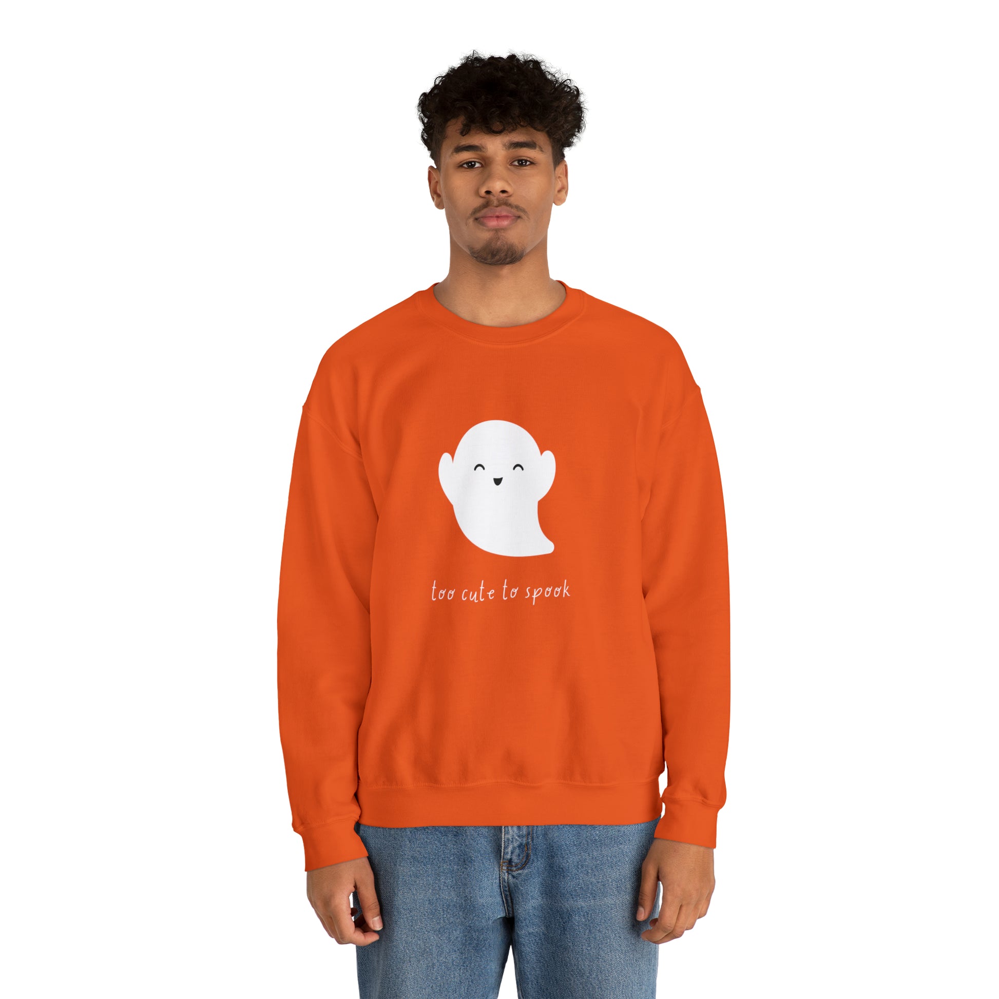 Too Cute To Spook Unisex Crewneck Sweatshirt | Crew neck, DTG, Men's Clothing, Regular fit, Sweatshirts, Unisex, Valentine's Day Picks, Women's Clothing