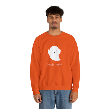 Too Cute To Spook Unisex Crewneck Sweatshirt | Crew neck, DTG, Men's Clothing, Regular fit, Sweatshirts, Unisex, Valentine's Day Picks, Women's Clothing