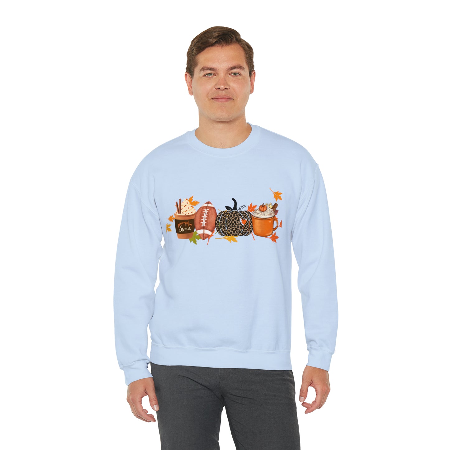 Fall Football Pumpkin Unisex Crewneck Sweatshirt | Crew neck, DTG, Men's Clothing, Regular fit, Sweatshirts, Unisex, Valentine's Day Picks, Women's Clothing