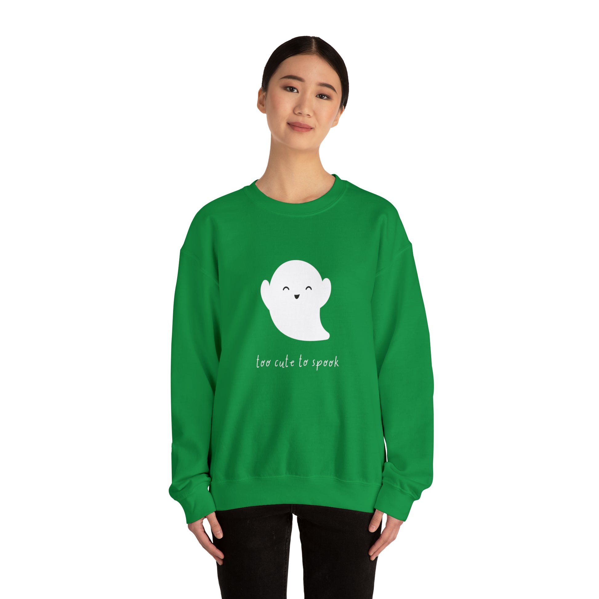 Too Cute To Spook Unisex Crewneck Sweatshirt | Crew neck, DTG, Men's Clothing, Regular fit, Sweatshirts, Unisex, Valentine's Day Picks, Women's Clothing