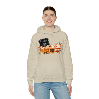 Pumpkin Spice Hooded Unisex Hooded Sweatshirt | DTG, Hoodies, Men's Clothing, Regular fit, Unisex, Women's Clothing