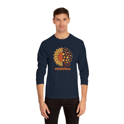 Fall Vibes Long Sleeve Unisex Classic Long Sleeve T-Shirt | Cotton, DTG, Long Sleeves, Men's Clothing, Unisex, Women's Clothing