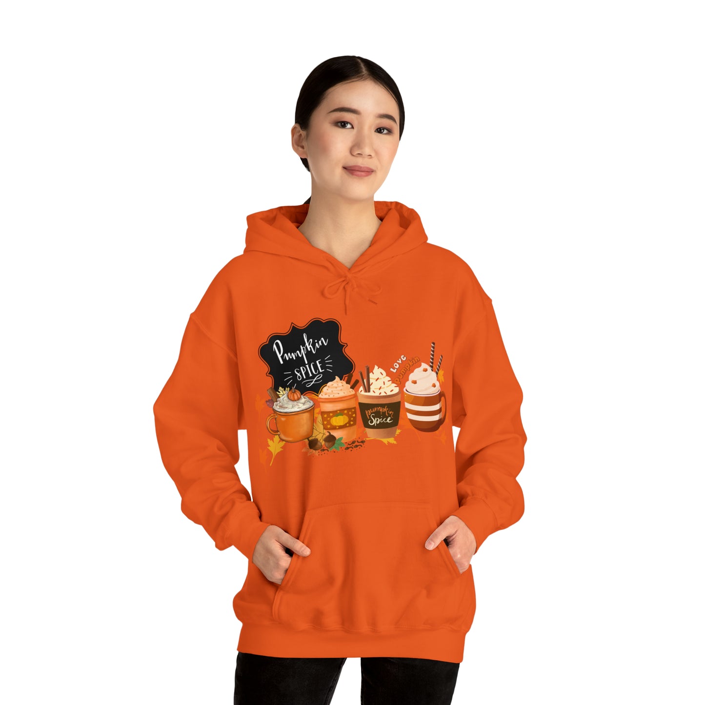 Pumpkin Spice Hooded Unisex Hooded Sweatshirt | DTG, Hoodies, Men's Clothing, Regular fit, Unisex, Women's Clothing