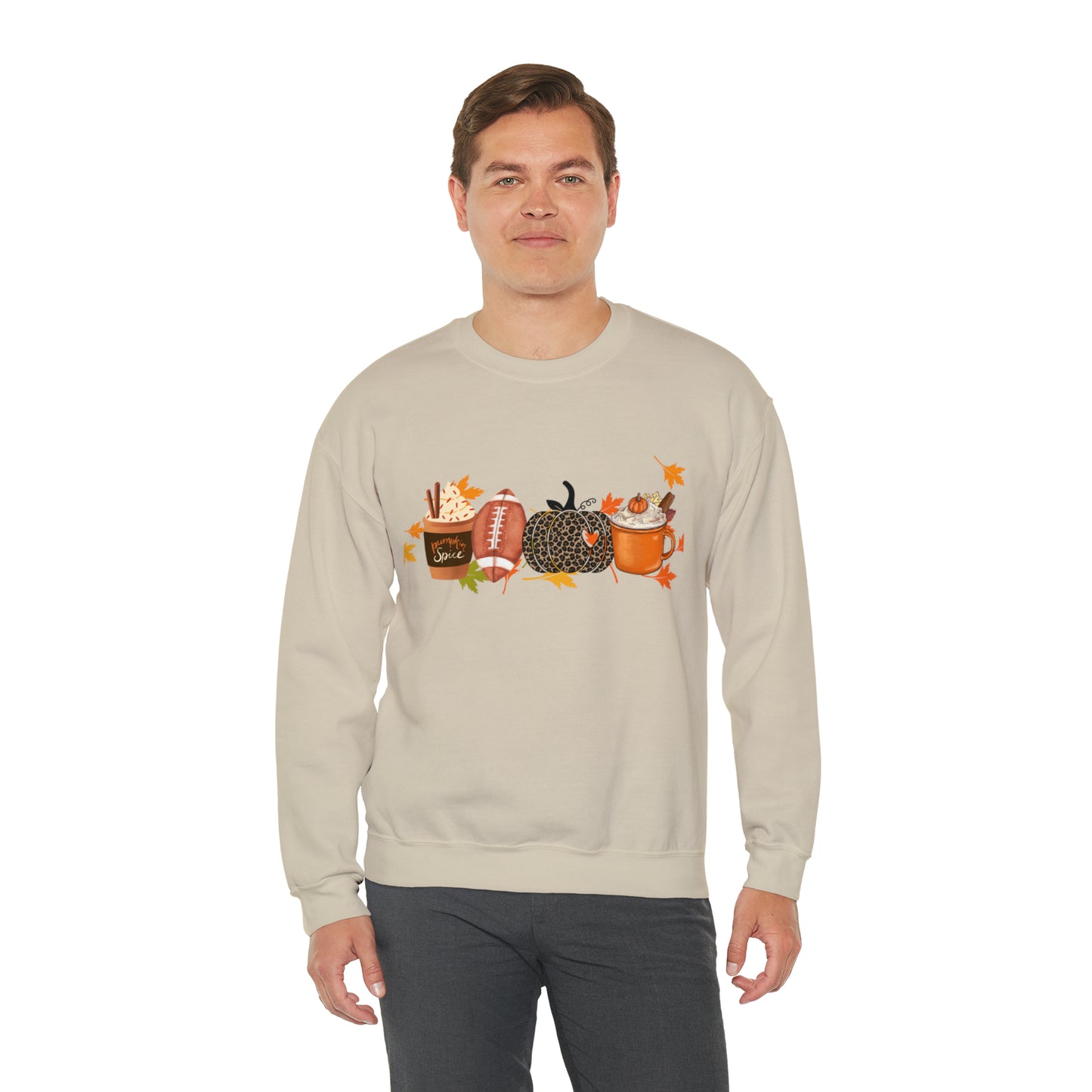 Fall Football Pumpkin Unisex Crewneck Sweatshirt | Crew neck, DTG, Men's Clothing, Regular fit, Sweatshirts, Unisex, Valentine's Day Picks, Women's Clothing