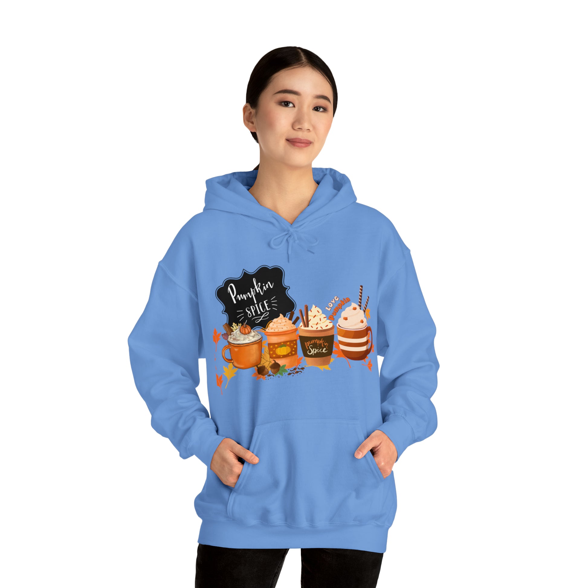 Pumpkin Spice Hooded Unisex Hooded Sweatshirt | DTG, Hoodies, Men's Clothing, Regular fit, Unisex, Women's Clothing