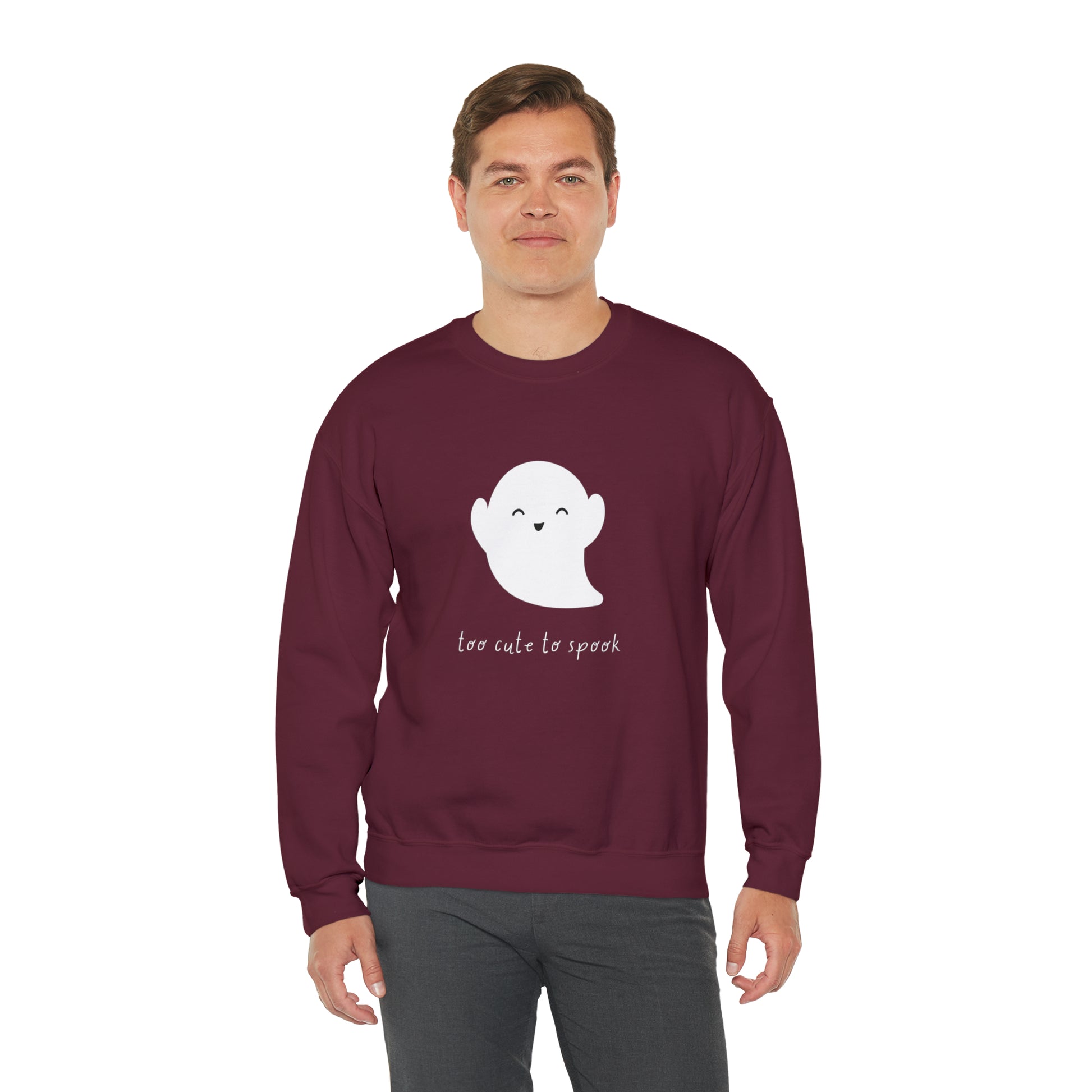 Too Cute To Spook Unisex Crewneck Sweatshirt | Crew neck, DTG, Men's Clothing, Regular fit, Sweatshirts, Unisex, Valentine's Day Picks, Women's Clothing