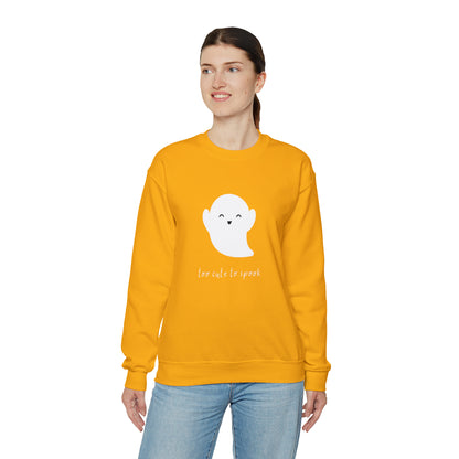 Too Cute To Spook Unisex Crewneck Sweatshirt | Crew neck, DTG, Men's Clothing, Regular fit, Sweatshirts, Unisex, Valentine's Day Picks, Women's Clothing