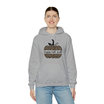 Happy Fall Y'all Hooded Unisex Hooded Sweatshirt | DTG, Hoodies, Men's Clothing, Regular fit, Unisex, Women's Clothing