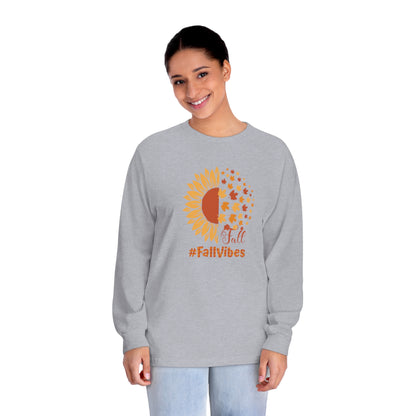 Fall Vibes Long Sleeve Unisex Classic Long Sleeve T-Shirt | Cotton, DTG, Long Sleeves, Men's Clothing, Unisex, Women's Clothing