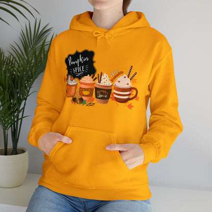 Pumpkin Spice Hooded Unisex Hooded Sweatshirt | DTG, Hoodies, Men's Clothing, Regular fit, Unisex, Women's Clothing