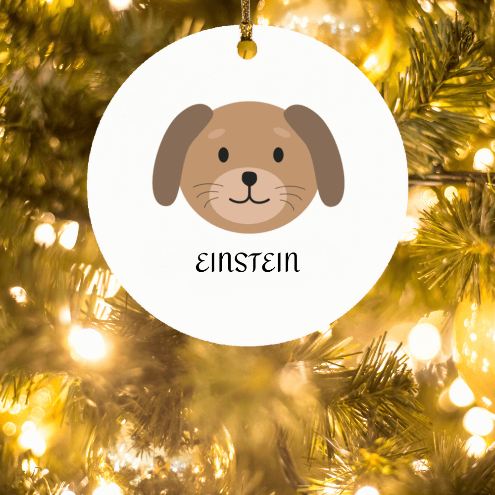 Personalized Dog's Name Ornament