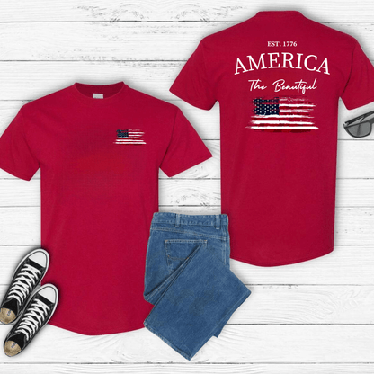 America The Beautiful T-Shirt | 4th of July