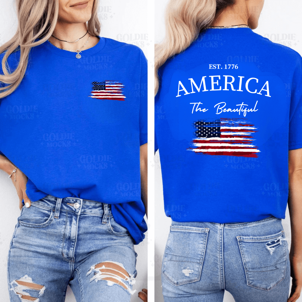 America The Beautiful T-Shirt | 4th of July