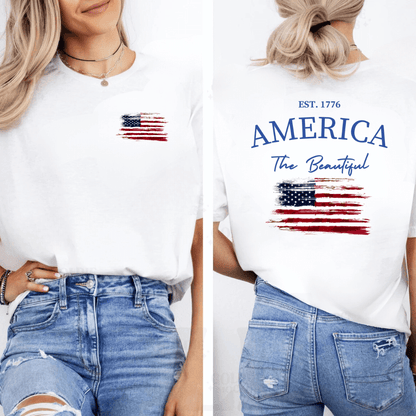 America The Beautiful T-Shirt | 4th of July