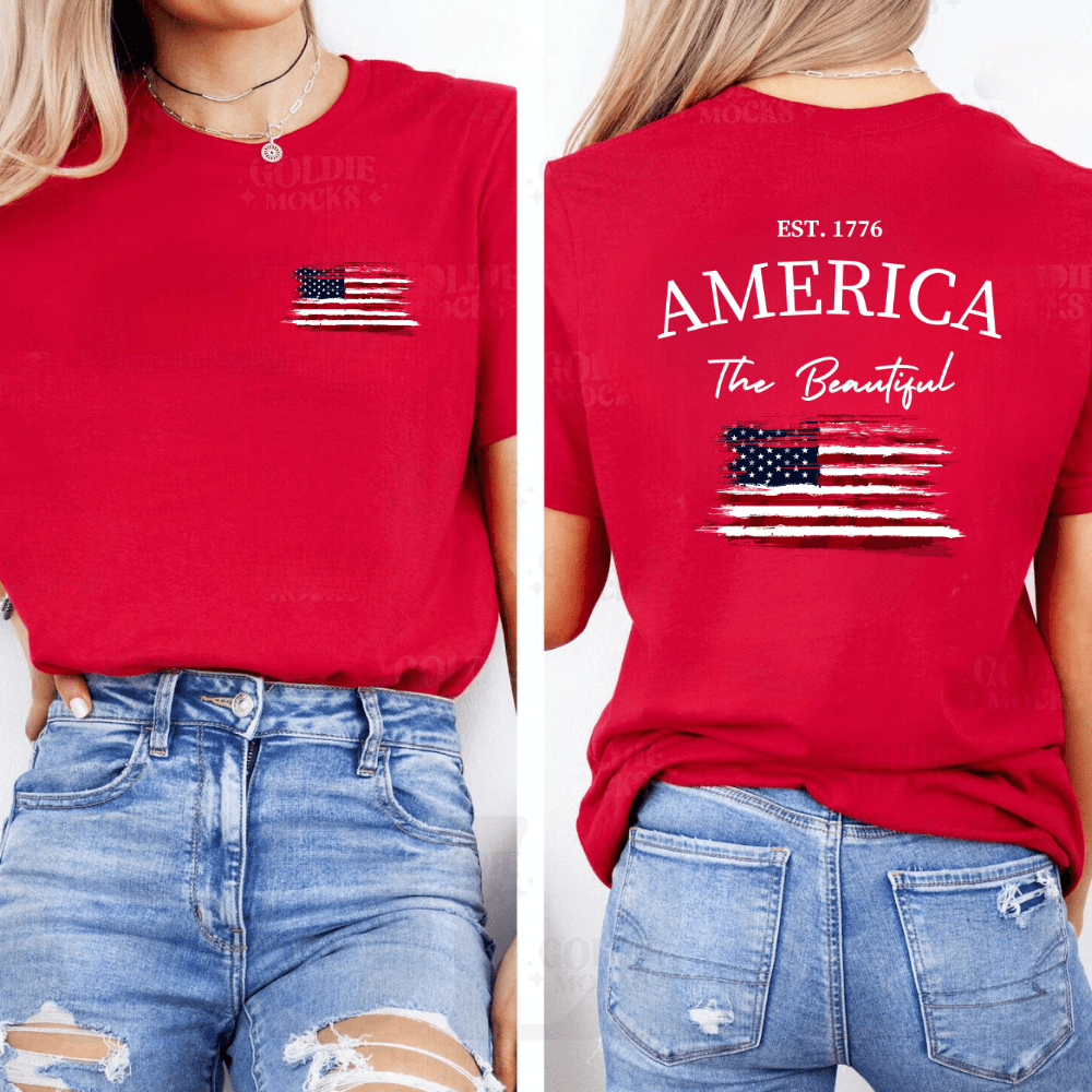 America The Beautiful T-Shirt | 4th of July