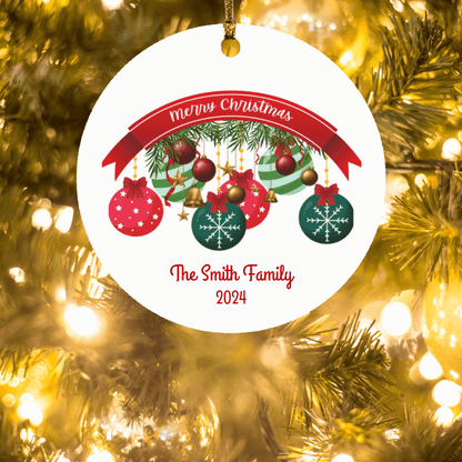 Personalized Christmas Balls Family Ornament