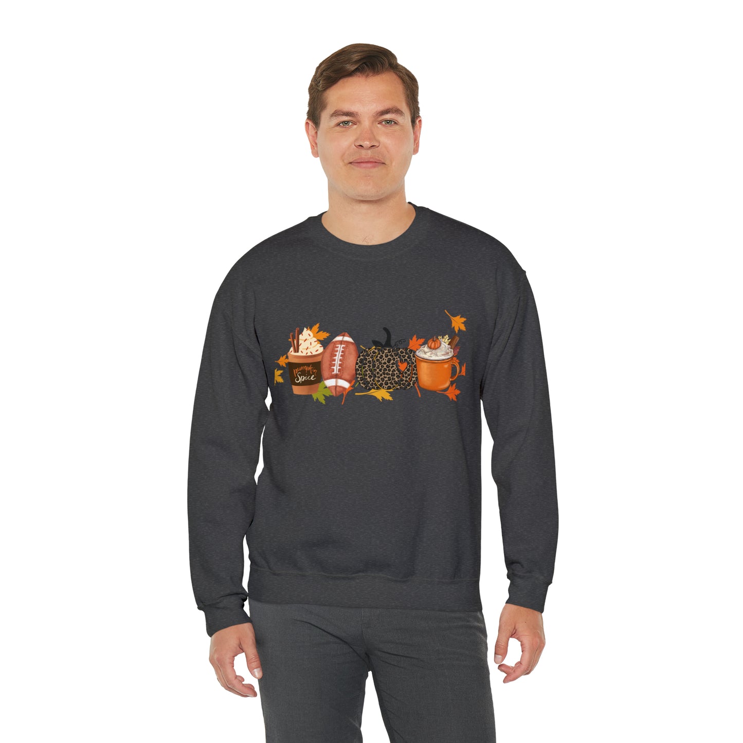 Fall Football Pumpkin Unisex Crewneck Sweatshirt | Crew neck, DTG, Men's Clothing, Regular fit, Sweatshirts, Unisex, Valentine's Day Picks, Women's Clothing