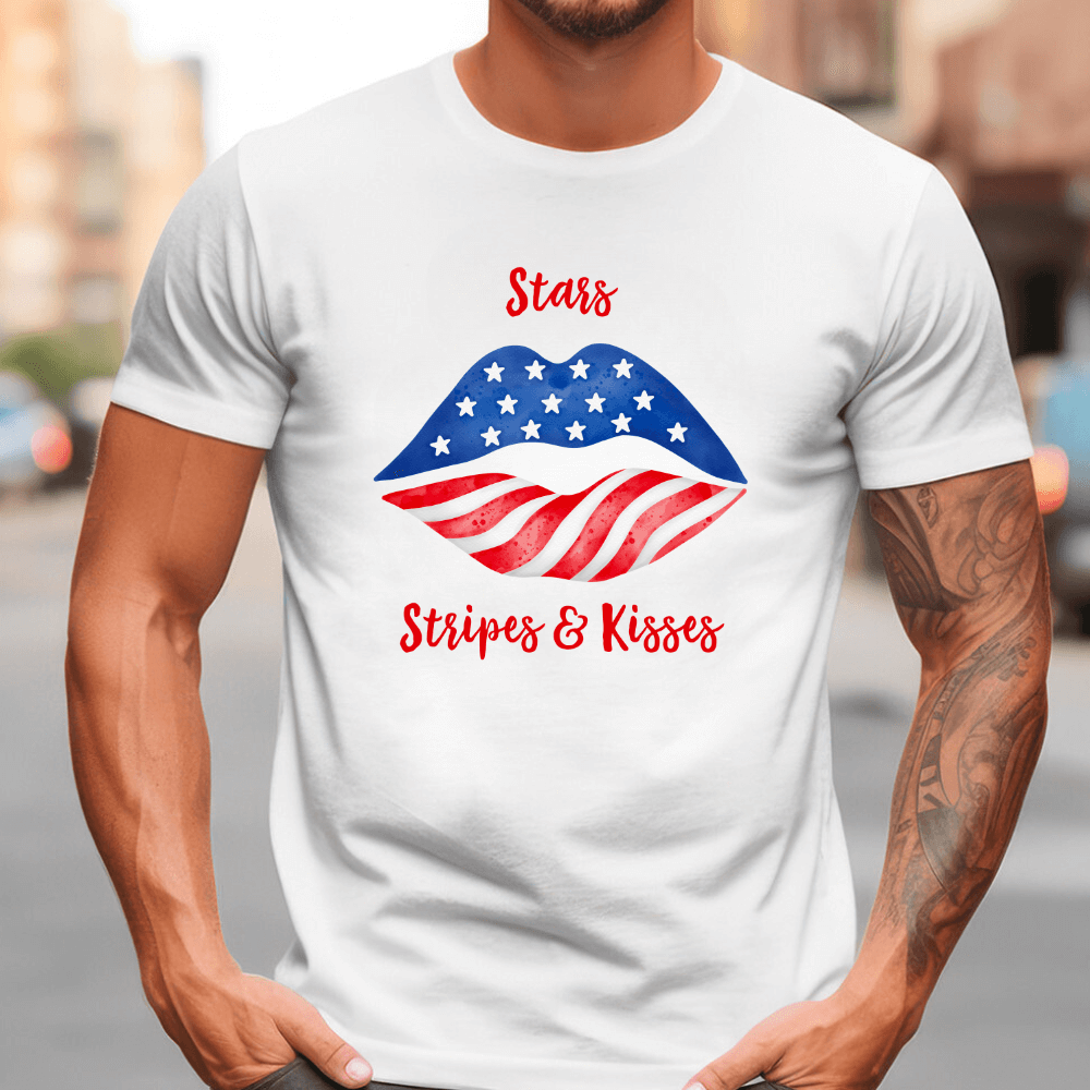 Stars, Stripes & Kisses T-Shirt | 4th of July