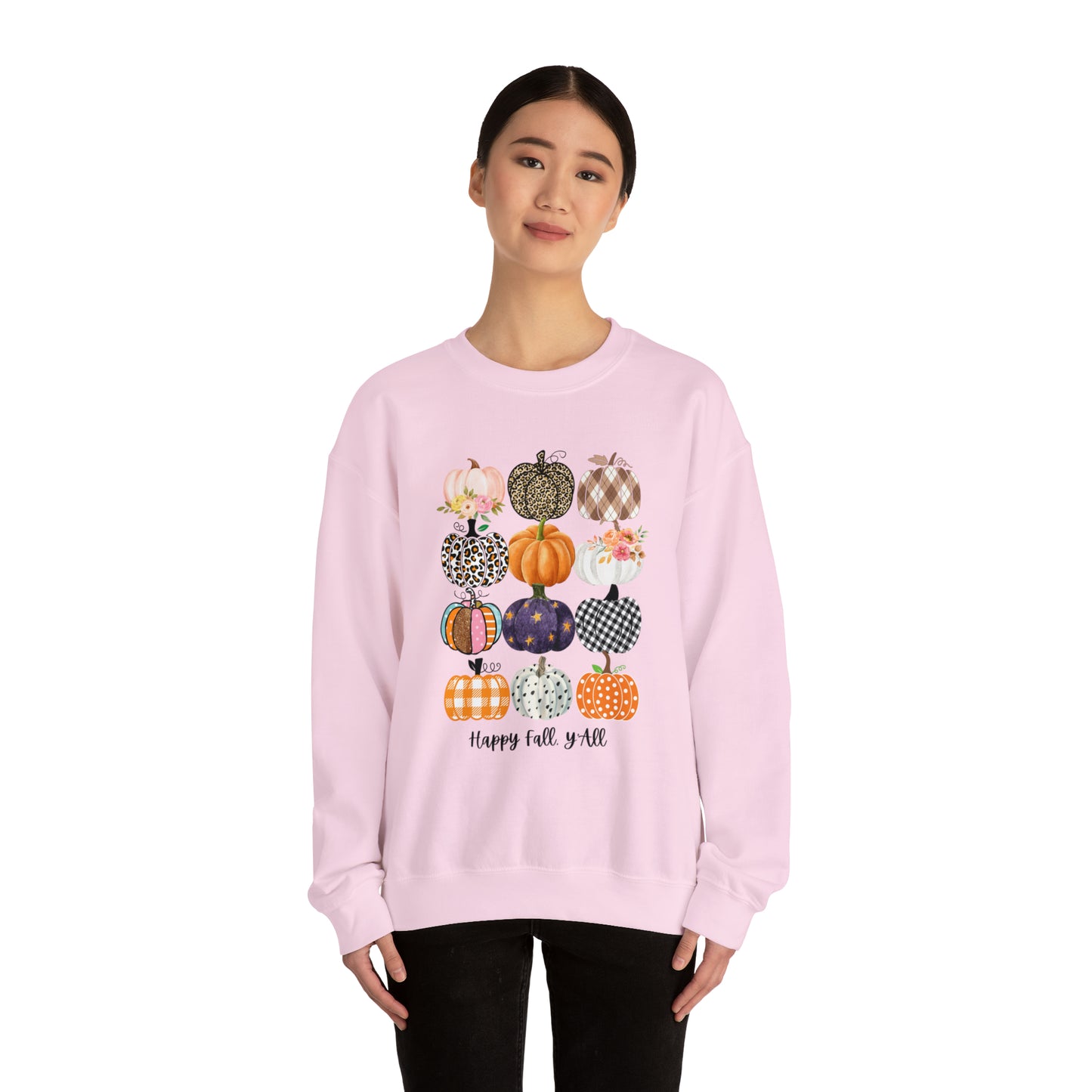 Happy Fall Y'all Pumpkins Unisex Crewneck Sweatshirt | Crew neck, DTG, Men's Clothing, Regular fit, Sweatshirts, Unisex, Valentine's Day Picks, Women's Clothing