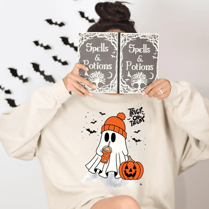 Trick Or Treat Ghost Apparel | T-Shirts & Sweatshirts