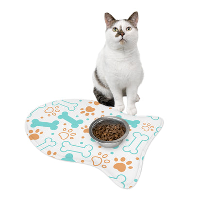 Pet Feeding Mats Paw Dog Bone Design | Accessories, Cat, Cats, dog, Dogs, Indoor, Pet, Pets, Sublimation