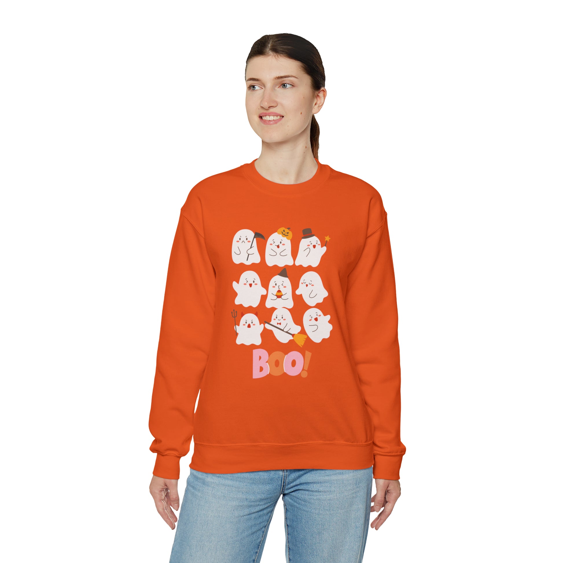 Boo! Unisex Crewneck Sweatshirt | Crew neck, DTG, Men's Clothing, Regular fit, Sweatshirts, Unisex, Valentine's Day Picks, Women's Clothing