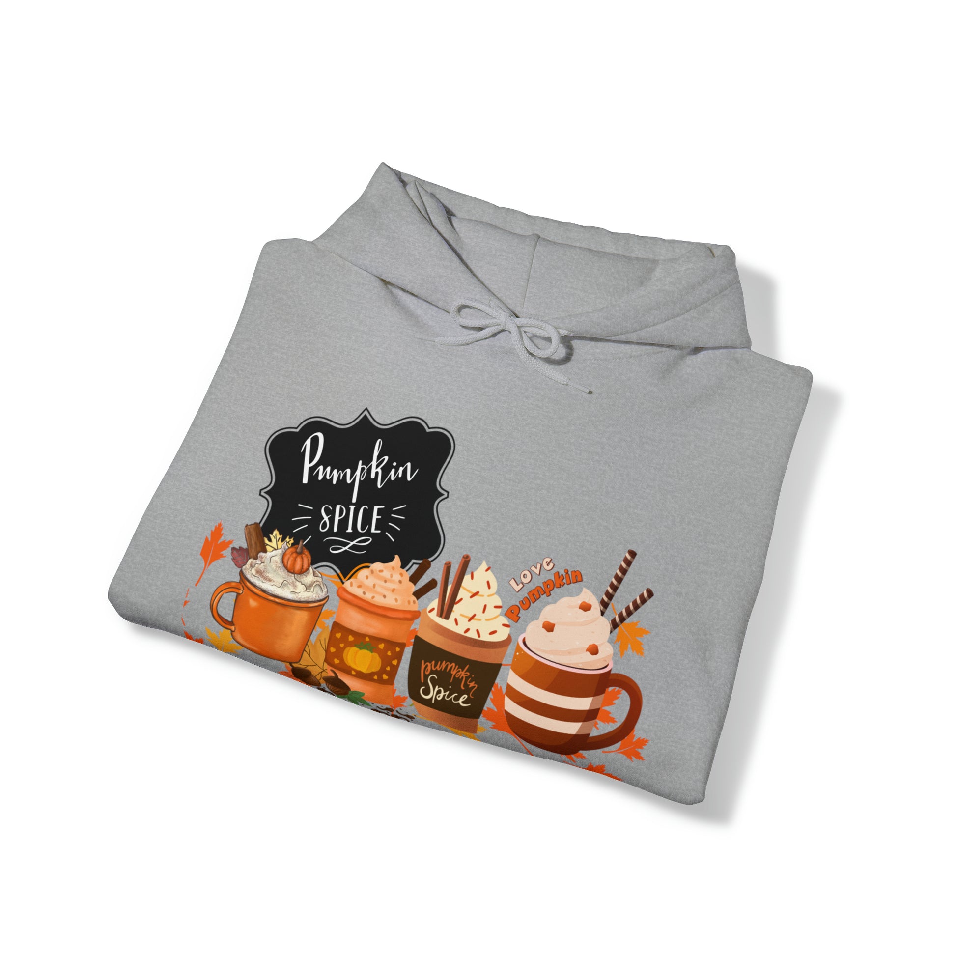 Pumpkin Spice Hooded Unisex Hooded Sweatshirt | DTG, Hoodies, Men's Clothing, Regular fit, Unisex, Women's Clothing