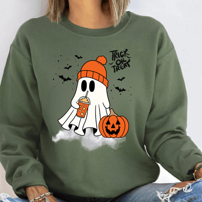 Trick Or Treat Ghost Apparel | T-Shirts & Sweatshirts