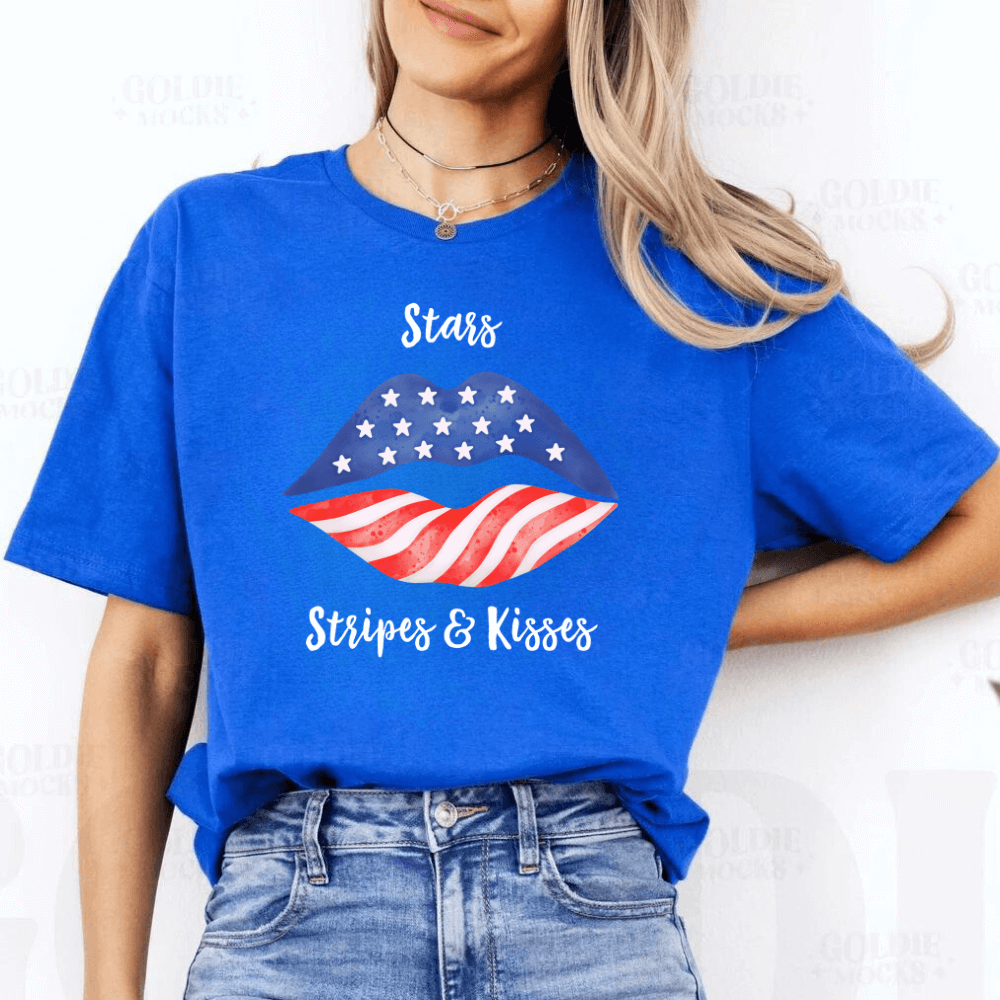 Stars, Stripes & Kisses T-Shirt | 4th of July