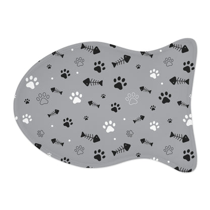 Pet Feeding Mats Paw Fish Bone Design | Accessories, Cat, Cats, dog, Dogs, Indoor, Pet, Pets, Sublimation