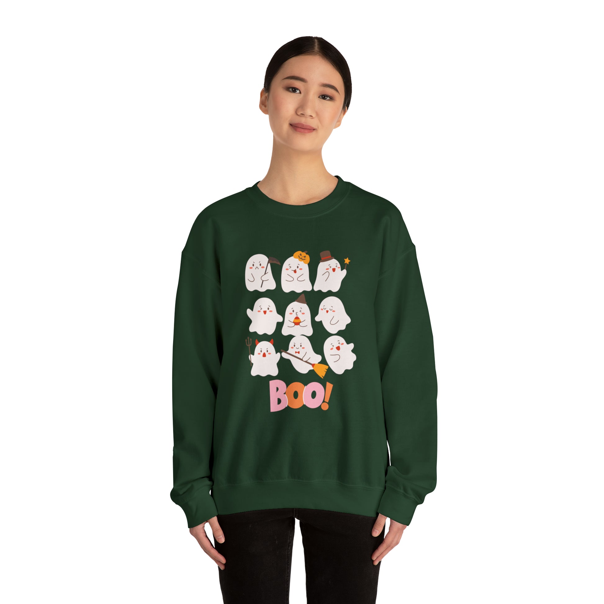 Boo! Unisex Crewneck Sweatshirt | Crew neck, DTG, Men's Clothing, Regular fit, Sweatshirts, Unisex, Valentine's Day Picks, Women's Clothing