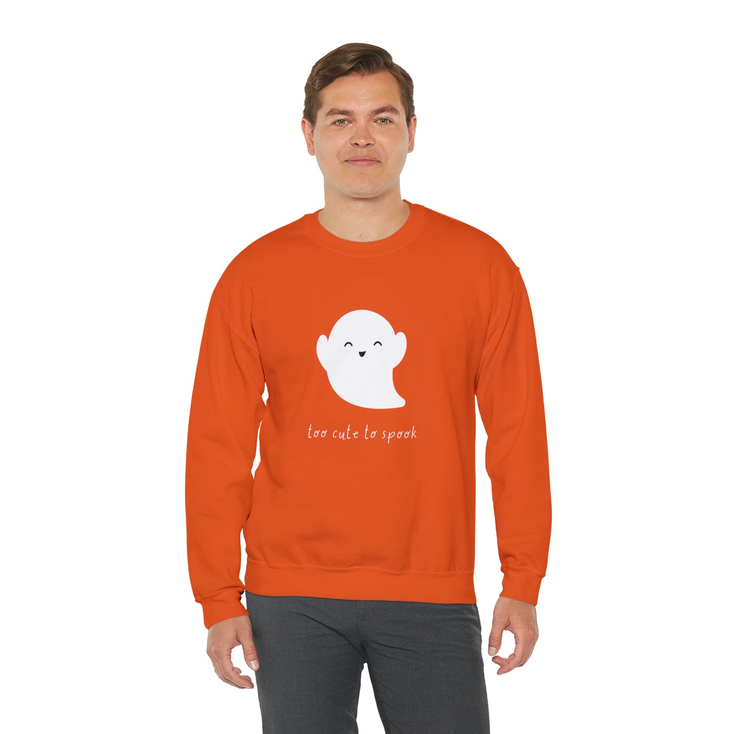 Too Cute To Spook Unisex Crewneck Sweatshirt | Crew neck, DTG, Men's Clothing, Regular fit, Sweatshirts, Unisex, Valentine's Day Picks, Women's Clothing