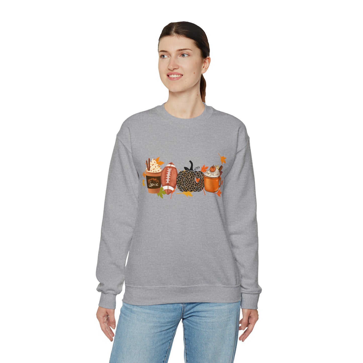 Fall Football Pumpkin Unisex Crewneck Sweatshirt | Crew neck, DTG, Men's Clothing, Regular fit, Sweatshirts, Unisex, Valentine's Day Picks, Women's Clothing