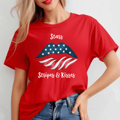 Stars, Stripes & Kisses T-Shirt | 4th of July